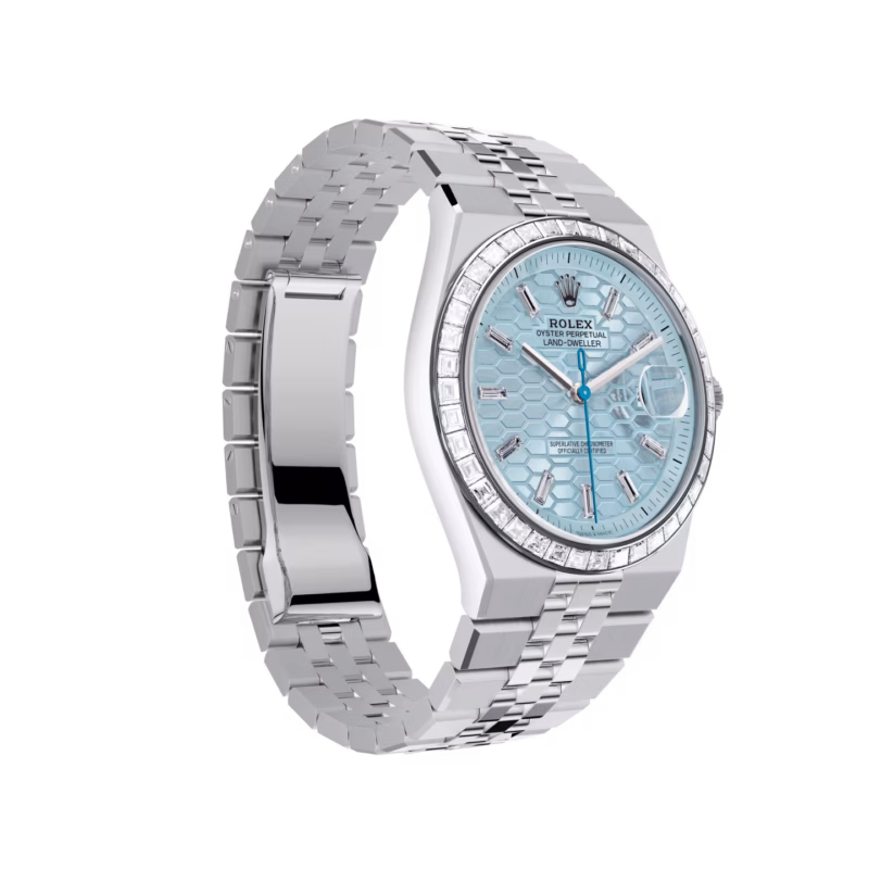 Rolex Land-Dweller 40 Oyster, 40 mm, platinum and diamonds  Reference 127386TBR - Image 4